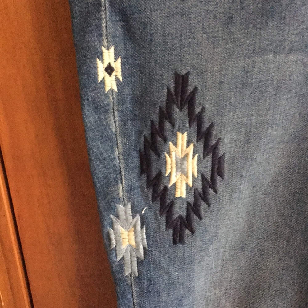 Chaps jeans skinny southwest embroidery blue 10 - Picture 4 of 6